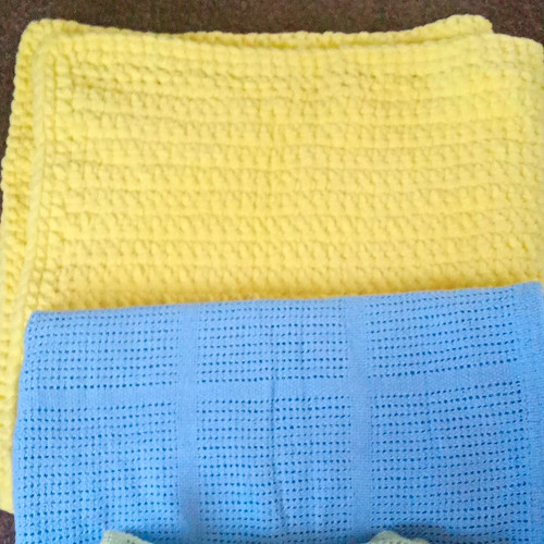 Set crib knit crochet - set, knit/crochet