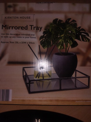 Mirrored tray tealight candle - mirrored,