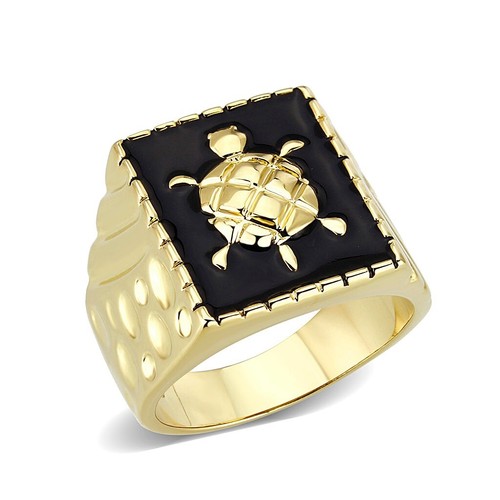 Mens gold turtle - , ring