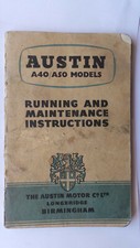 AUSTIN A40 A50 OWNERS HANDBOOK MANUAL 1954 CAMBRIDGE RUNNING & MAINTENANCE INSTR