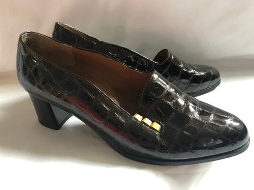 Vintage hogl womans brown - hogl, croc