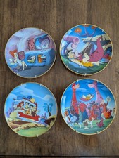 4x The Flintstones: Collector Porcelain Plates