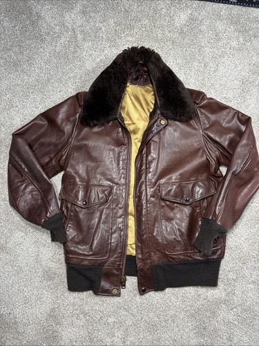 Vtg leathercraft schott - leathercraft,