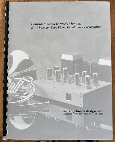 Original conrad johnson 1 - original, ev-1