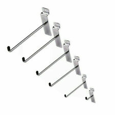 SINGLE PRONG HOOK SLATWALL HOOKS ACCESSORY SHOP DISPLAY PACK OF(50,100)