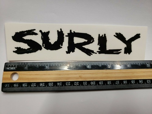 Surly bikes black - -, letters