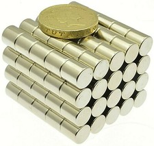 Super Strong Magnets ( 8mm x 8mm ) Powerful * 2.5Kg PULL force * Rod Magnet Disc