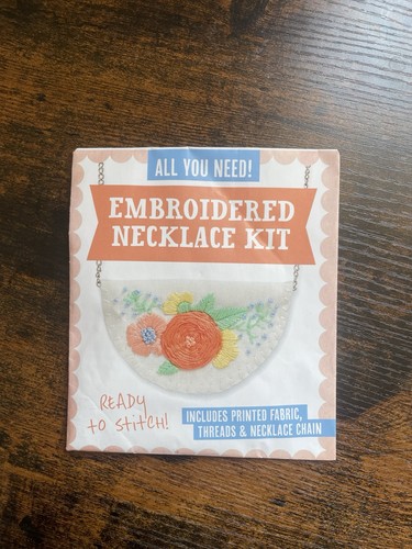 Embroidery necklace kit - embroidery, all