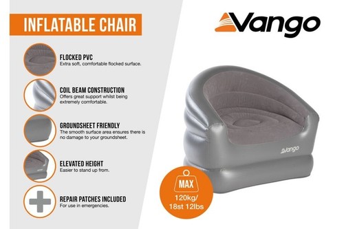 Vango inflatable camping chair - camping,