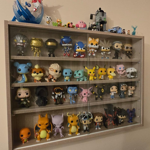 Wall glass display cabinet - wall,