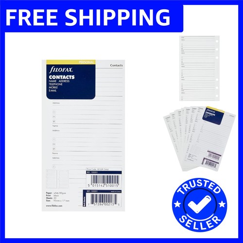 Compact white address book - compact,