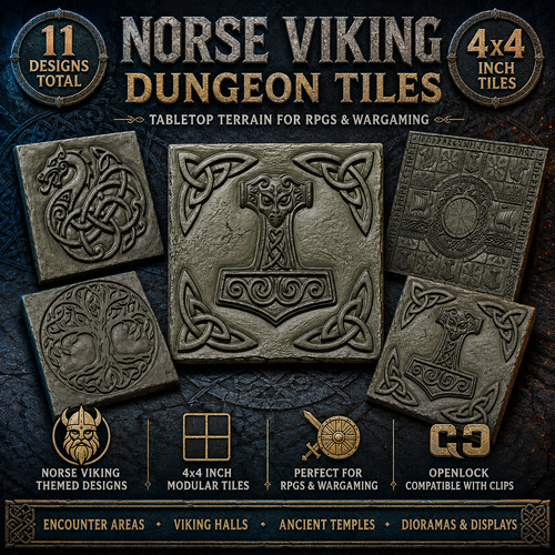 Norse viking dungeon tiles - norse,