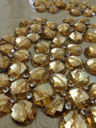 Gold rhinestone - gold,