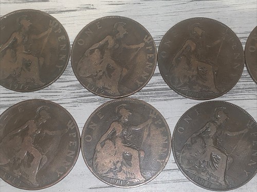 1912 penny rate coin all - coin, in