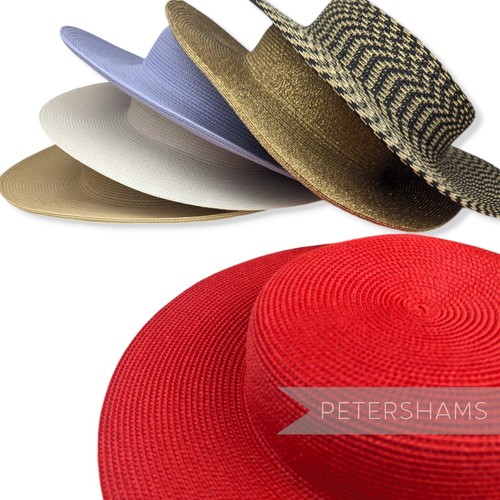 Small brim polybraid boater - brim,