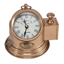 Sailor Binnacle Clock w/Side Lamp Marine Boat Watch Analog Clocks For Home Decor