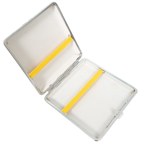 Vintage metal cigarette - metal, case