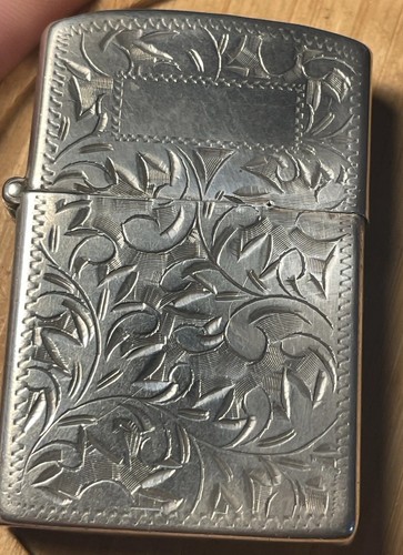Zippo sterling silver engraved - zippo,