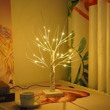 Pre lit white birch - pre-lit,