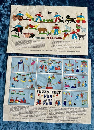 Vintage fuzzy felt instruction - vintage,