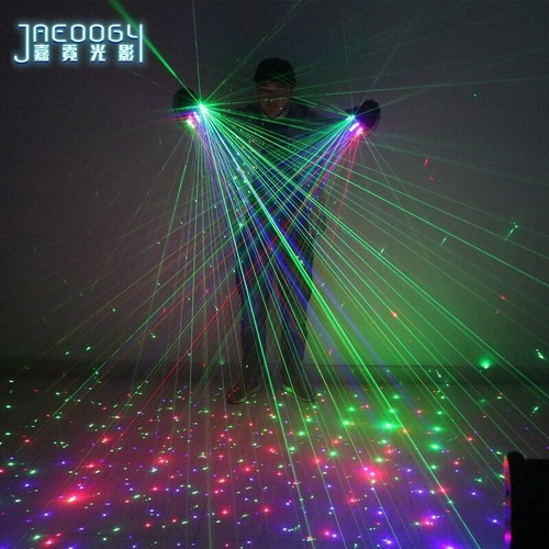 Colorful laser gloves rgb glow - colorful,
