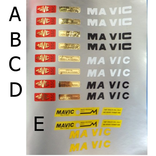 Mavic ssc rim decal - mavic,