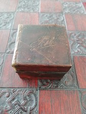 Antique brass leather-cased