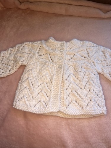 Hand knitted baby matinee - baby,