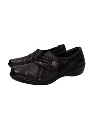 Loretta Black Leather Shoes