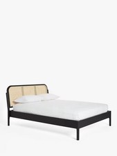 John Lewis Rattan Bed Frame, Double Size In Black RRP £629 R42