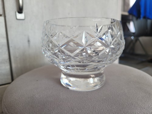 Crystal rose bowl star shaped - star,