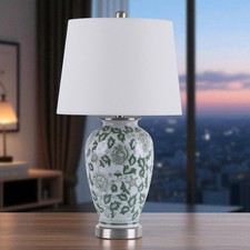 Floral Ceramic Table Lamp with