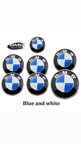 Bmw badge set blue - set, &
