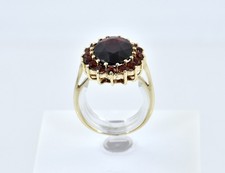 Garnet 585/000 14K Yellow Gold Ring