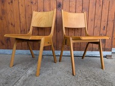 Designer Stacking Chair 60s Dining Chair Vintage Plywood 60s 1/2