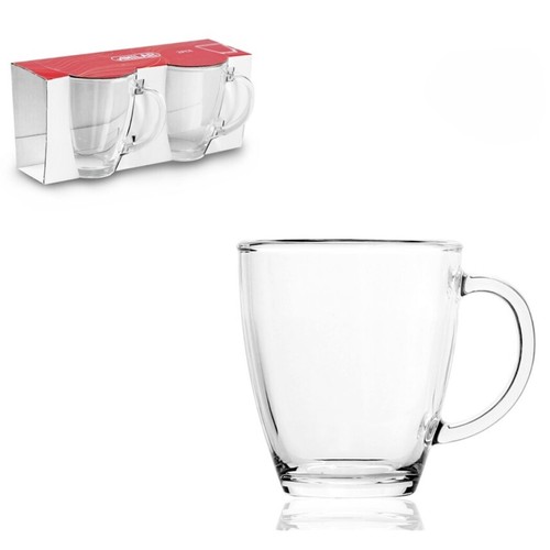 Glass coffee mug set - coffee, 2