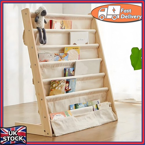 Childrens book shelf - book, wooden