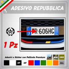 1 Stemma Adesivo Logo Repubblica RI Stella Restauro Targa D'epoca Bollino Vespa