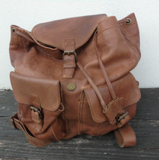 Avirex Original Brown Leather  High Quality Backpack