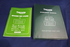  TRIUMPH TRIDENT T150 GENUINE WORKSHOP MANUAL AND ILLUSTRATED PARTS LIST 1969-70