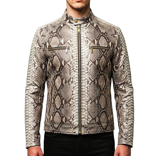 Men natural python print - men's,
