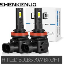 Pair CSP 70W H11 LED Headlight