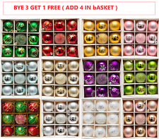 HOT 9Pcs Large Christmas Baubles Xmas Tree Balls Decor Party Wedding Ornament