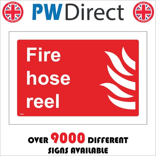 Sign fire hose reel located - fire,