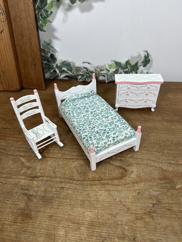 Vintage wooden dolls house - wooden,
