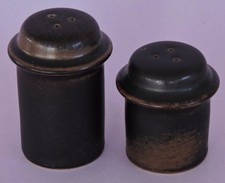 ARABIA RUSKA SALT & PEPPER w/ STOPPER PROCOPÉ FINLAND RARE FIND PERFECT COND