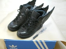 Baby Size!! Adidas x Jeremy Scott Wings Triple Black Q23669 US9.5K(Not 9.5) VG