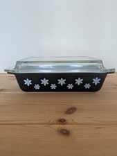 Vintage JAJ Pyrex Black White
