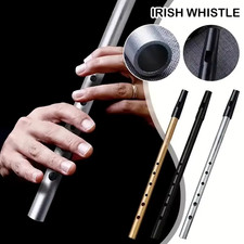 Authentic Irish Tin Whistle Flute C/D Key 6-Hole Penny Whistle
