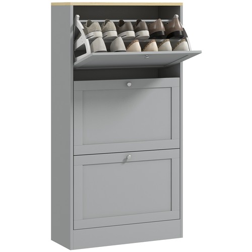 Homcom narrow shoe cabinet - narrow,